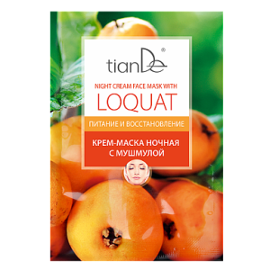 Nočná krémová maska na tvár s mišpuľou