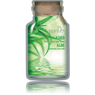 Hydratačná krémová maska na tvár Aloe